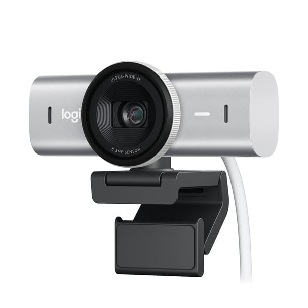 Cámara web Logitech MX Brio Ultra HD 4K 1080p 60 fps Gris pálido