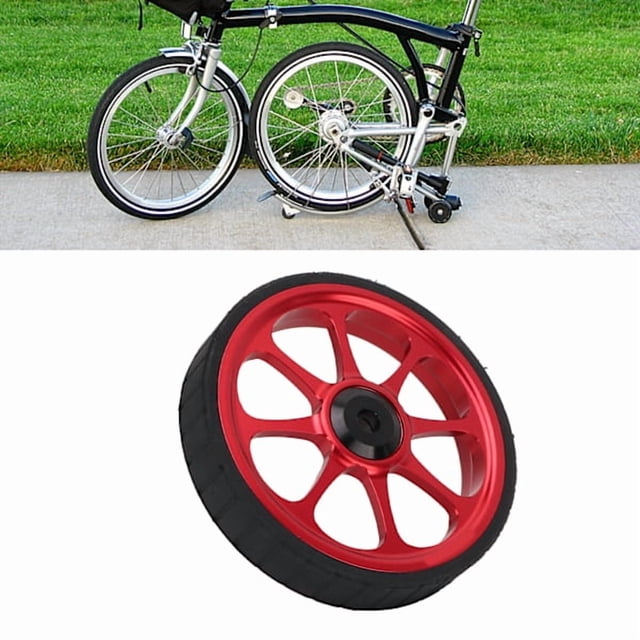Aluminum alloy folding bike, lightweight wheels 82mm, widened bearing, lightweight wheels for Brompton 3sixty folding bike, red