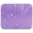thumbnail image 2 of Pet Cooling Pad Foldable Self Cooling Mat Breathable Pet Cushion Sleep Pad for Dogs and Cats Purple Stars and Hearts S, 2 of 9