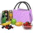 thumbnail image 3 of Balery Lilac Glittering Bolsa de Aislamiento Portátil – Bolsa de Almuerzo con Forro de Aluminio Mejorado, Funda Impermeable y Fácil de Limpiar para Picnic y Caja de Almuerzo, 3 of 6