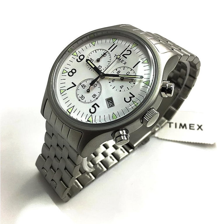 Timex mk1 sst chronograph steel cheap watch