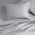 thumbnail image 5 of Hotel Style 500 Thread Count Tri-Blend with Lyocell Bed Sheet Set, Queen, Soft Silver, 5 of 9