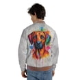 thumbnail image 5 of Watercolor Drip Rhodesian Ridgeback Pop Art Colorful Portrait Artwork All Over Print 3D Baseball Jacket Ridgebacks Dog Lover Gifts Bomber Jacket Softball - 01009, 5 of 6