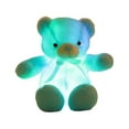 thumbnail image 2 of Large Light-Up Teddy Bear Plush Pillow, Soft Huggable Glowing Toy with Colorful LED Lights, Comfortable Cuddle Buddy for Bedroom Decor, Perfect for Adults to Relax & Sleep, Blue, 1pc, 2 of 6