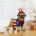 thumbnail image 4 of 4th of July Dog Ornament Cute Dog Ornaments Desktop Home Crafts Simulation Animals Creatives Dog Decor Resin Independence Day Decor, 4 of 6