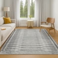 thumbnail image 7 of Addison Rugs Mayfield Premium Machine Washable Transitional Border Gray Rectangle Rug, 8' x 10', 7 of 7