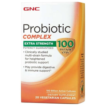 GNC Probiotic Complex Extra Strength with 100 Billion CFUs | For Heightened