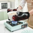 thumbnail image 7 of Honeii Cool Black And White Dragon patten Oven Mitts and Pot Holders Sets, Baker Oven Mitts, Mittens for Kitchen Decor, Baking Lover over Gloves Gifts, 7 of 7