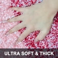thumbnail image 6 of Evlmd Burgundy Bathroom Rugs Mat, Large Bath Rug for Bathroom Floor Non-Slip, Super Elastic Soft Easier to Dry Bath Shower Mat Runner, Machine Washable Bath Mat, 20" x 24" Contour Rug, 6 of 7