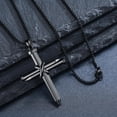 thumbnail image 2 of Coachuhhar Cross Necklace for Men S925 Sterling Silver Nail Pendant Necklace Christian Jewelry Mother's Day Gifts with Mom Wife, 2 of 7