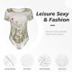 thumbnail image 4 of Balery Herbs and Wildflowers Body de cuello redondo de manga corta para mujer Tops de manga corta Tops básicos-Large, 4 of 7