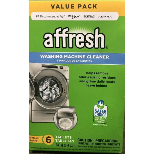 Affresh Washing Machine Cleaner, 6 Tablets Cleans Front Top Washer