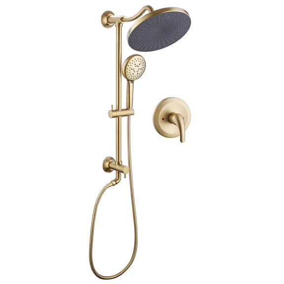 Multi Function Handheld Shower Head, Complete Shower System with Rough-in Valve