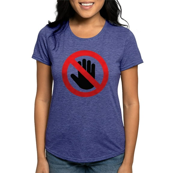 CafePress - Please Do Not Touch - Womens Tri-blend T-Shirt