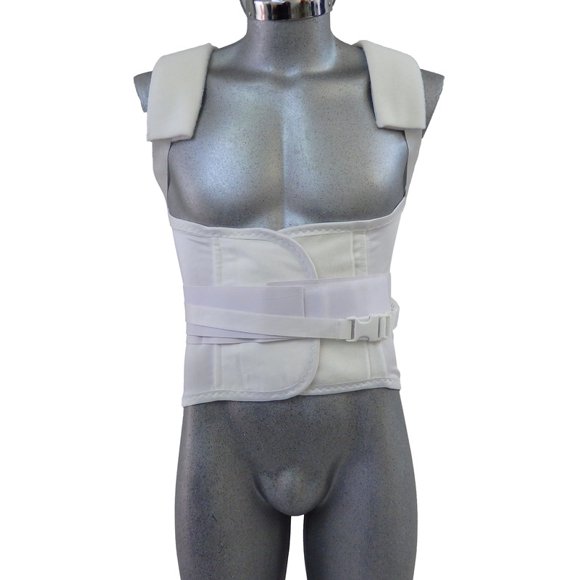 Faja Dorso Lumbar Body Secret - 602 con soporte en los hombros Negro T CH