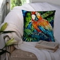 thumbnail image 3 of Carolines Treasures MW1204PW1414 Yo Yo Mama Parrot Canvas Fabric Decorative Pillow  14Hx14W multicolor, 3 of 4