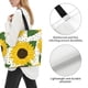 thumbnail image 3 of Balery Sunflowers Bolsa Tote Estilo Estético con Cremalleras, Bolsa de Hombro, Bolsa de Compras Grande y Plegable, 3 of 8
