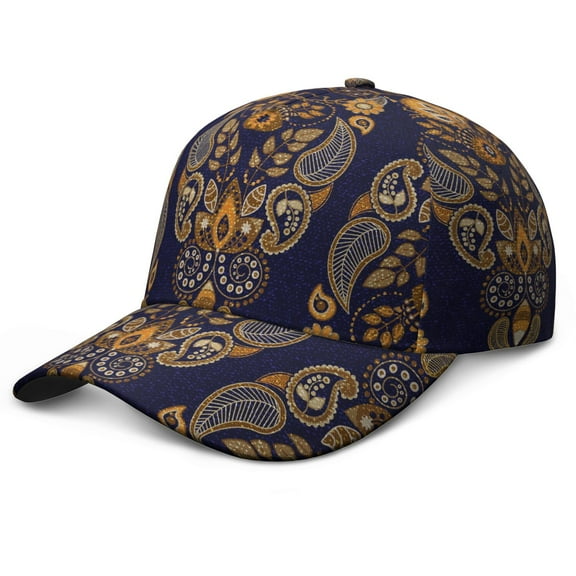 Vibrant Colorful Geometric Snapback - Structured 6-Panel Hat with Curved Brim & Eyelets