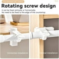 thumbnail image 5 of GOOHOCHY  2 Pcs Curtain Rod Holders for Wall Adjustable Brackets White, 5 of 8