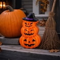 thumbnail image 4 of Cififendec Halloween Metal Candy Tins, 9.25"×5.51", Stacked Pumpkin Shaped Iron Storage Boxes for Tabletop Spooky Party Snack Treat Container Decor, 4 of 5