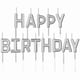 thumbnail image 1 of Happy Birthday Candle,1 Set Happy Birthday Candles Cake Topper Decorations Birthday Candles Cake Candles For Kids Birthday Party-Silber, 1 of 4