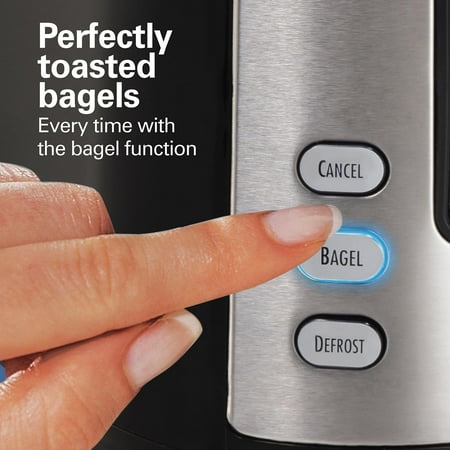 Hamilton Beach - 2-Slice Wide-Slot Toaster - Negro