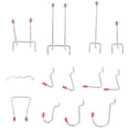 thumbnail image 4 of Pegboard Hooks Assortment, Safe Universal Pegboard Accessories Organizer Kit Nickel Plated With Peg Locks For Storage For Garage, 4 of 8