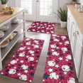 thumbnail image 2 of Red Baseballs and Stars Pattern Kitchen Rugs Sets Of 3,Kitchen Runner Rugs Non Skid Washable,Decorative Kitchen Floor Mats for Kitchen,Sink,Laundry,17"x30"+ 17"x47" + 17"x59", 2 of 6