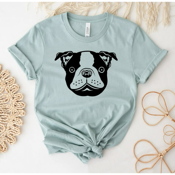 Boston Terrier Dog T-shirt Lover Shirt Pet Top Favorite Tee Mama Gift Mom Owner Cute Animal For