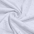 thumbnail image 7 of DDAPJ pyju Women's Off Shoulder 3/4 Sleeve Shirts Eyelet Casual Tunic Tops Plus Size Summer Blouses White L, 7 of 7