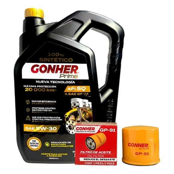 Kit Cambio Aceite 5w30 Renault Fluence 2011-2017 L4 2.0 L