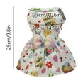 thumbnail image 3 of MXTPOV Colorful Pet Dog Dress with Bow, Easter Eggs Printed Dog Clothes, Puppy Shirt Yorkie Clothes Cute Doggie Dress Dog Apparel for Small Dogs and Cats,S, 3 of 5