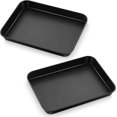 thumbnail image 1 of P&P CHEF 2 Pcs Toaster Oven Pans, P&P CHEF Carbon Steel Small Toaster Oven Tray Non-Stick Broiler Pan, 9\u201d x 7\u201d Inch, Sturdy & Easy Clean & Oven Safe, 1 of 7