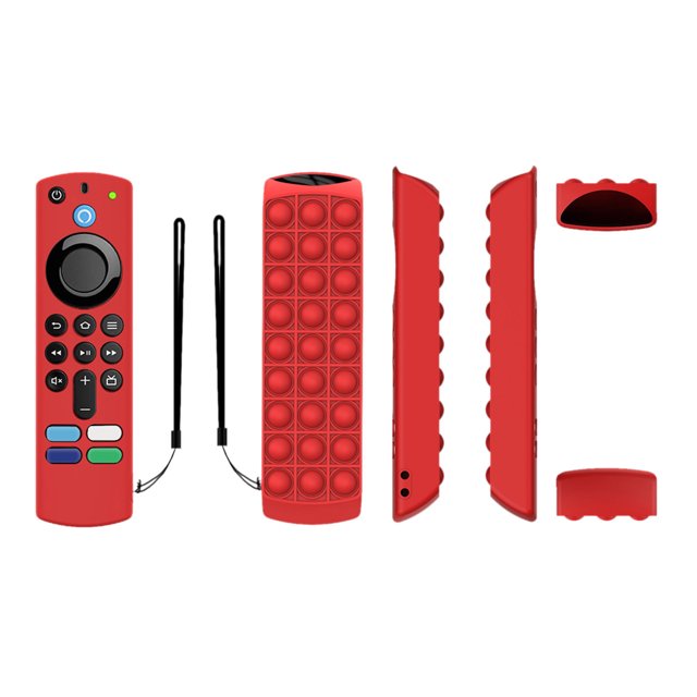 Reemplazo de la cubierta remota para Alexa Voice Remote/TV Stick Funda protectora de silicona de tercera generación