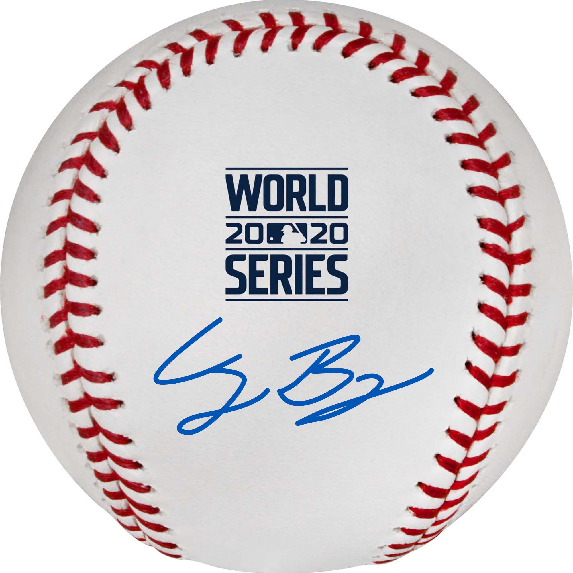 Autographed Los Angeles Dodgers Fanatics Authentic 2020 MLB World