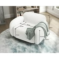 thumbnail image 2 of VANACC Sofa,Modern Cloud Couch with Boucle Upholstered,Single Seat Chair-Sherpa White for Adult, 2 of 5