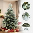 thumbnail image 2 of 7Ft Pre-Lit Green Artificial Fir Christmas Tree with Mistletoe Decorations, 2 of 11