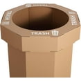 thumbnail image 5 of HPM1300A-SET2 Fleur 25-Gallon Traditional Classic Disposable Corrugated Cardboard Event  and Recycling Bin, 5 of 6