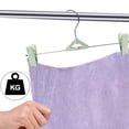 thumbnail image 4 of Perchas para falda y pantalón para mujeres y niños, paquete de 30 perchas apilables para faldas con clips, antideslizantes, ajustables para hombres, niños, bebés, 4 of 6
