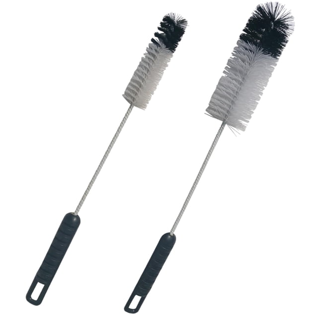 Cepillos para botellas Coralpearl, mango largo y delgado, 2 unidades