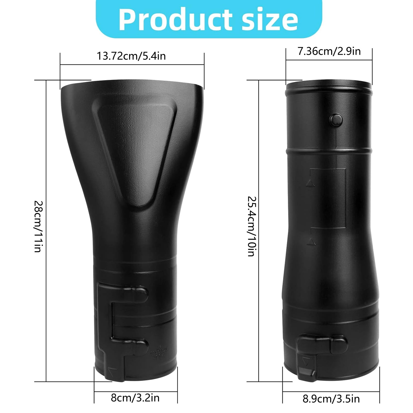 Replacement Blower Nozzle Sleeve Adapter Set 191B21-6 191L13-5 197889-6 for XBU02Z 36V XBU03-18V Brushless Blower