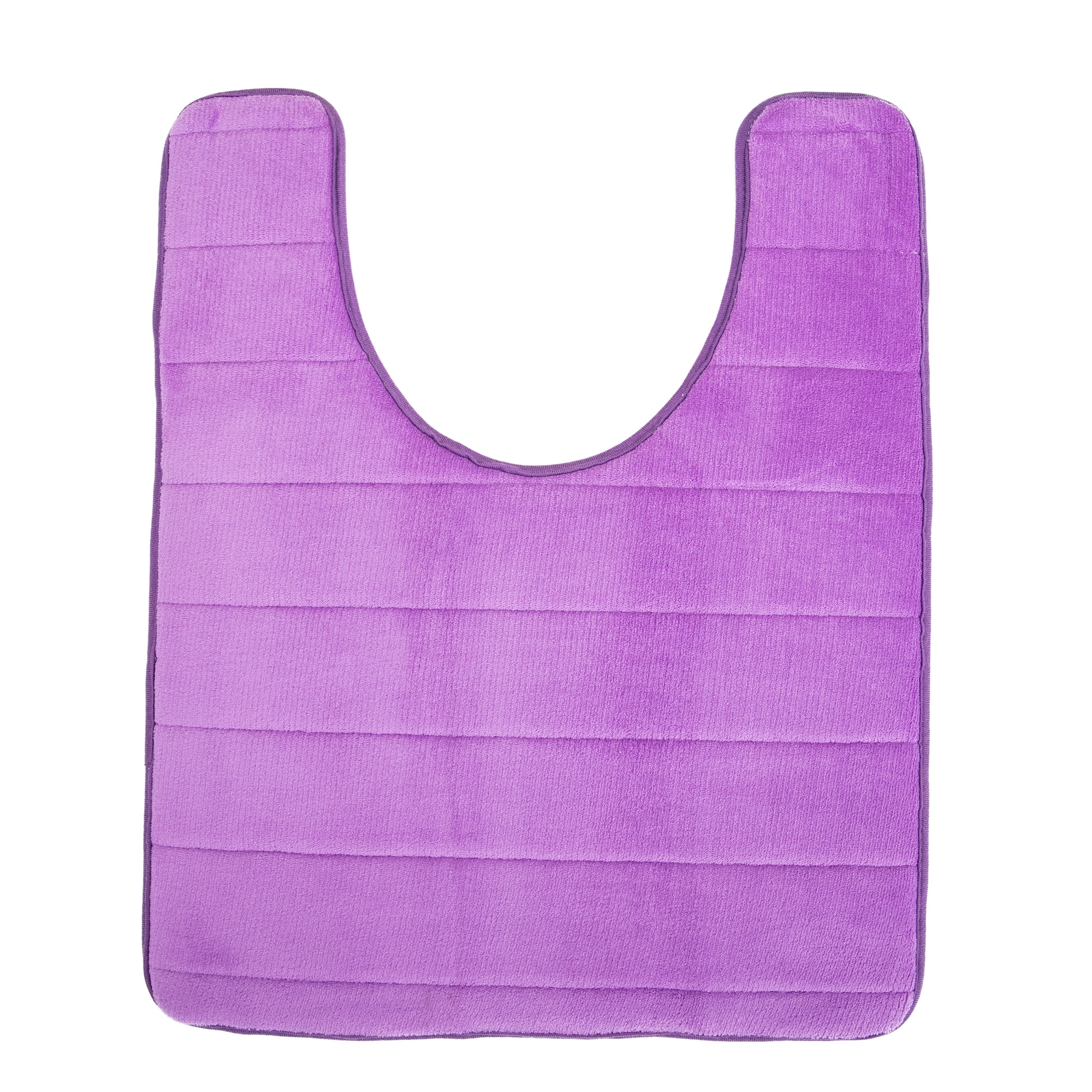 Memory Foam Toilet Bath Mat, UShaped Commode Contour Rug, Super Water