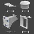 thumbnail image 2 of Cerradura de seguridad magnética protectora Cerradura invisible para niños Cerradura antipellizcos para cajones y gabinetes Cerradura magnética para puertas de gabinetes, 2 of 5