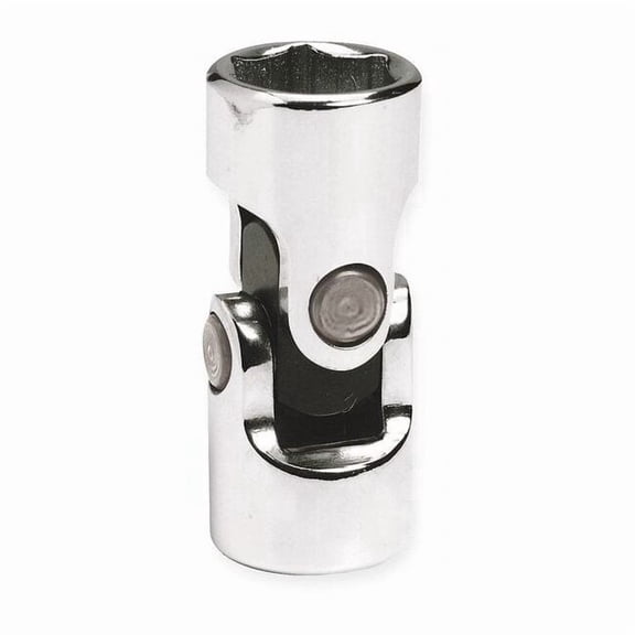 Westward Flex Socket,Steel,Chrome,7/16" 10E895