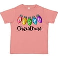 thumbnail image 3 of Inktastic Merry Christmas Rainbow Holiday Lights Boys or Girls Toddler T-Shirt, 3 of 5