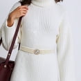 thumbnail image 2 of Cinturón de cintura ajustable de forma redonda elegante de Unique Bargains 1 Pc color beige, 2 of 6