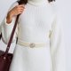 thumbnail image 2 of Cinturón de cintura ajustable de forma redonda elegante de Unique Bargains 1 Pc color beige, 2 of 6