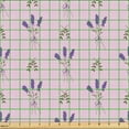 thumbnail image 2 of Ambesonne Botanical Fabric by the Yard Upholstery, Lavender Bouquet Branches, 1 Yard, Lilac Violet Green, 2 of 5