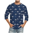 thumbnail image 1 of Tops para hombre, blusas y camisas de cuello redondo y manga corta para hombre, blusas casuales de moda con cuello redondo y manga corta, blusas para hombre, blusas de poliéster para hombre, 1 of 4