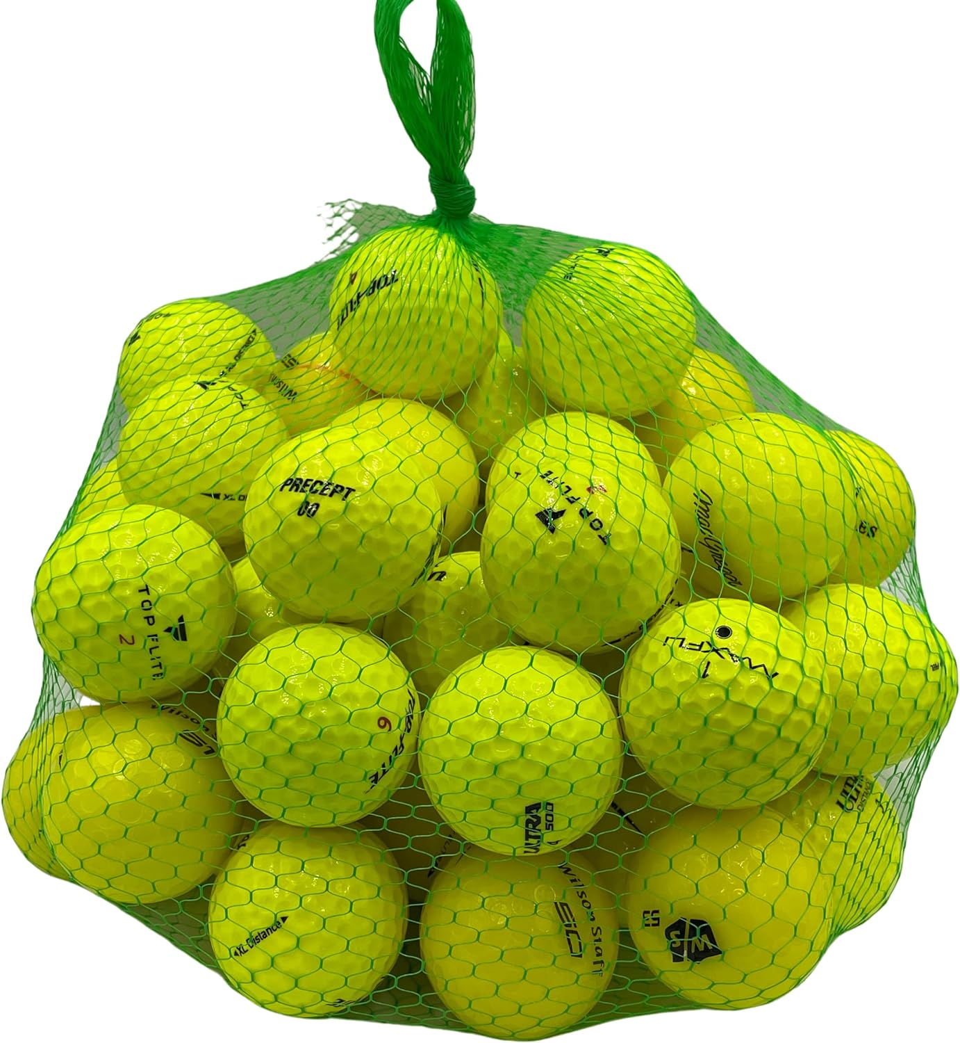 Golf Ball Planet - 50 Pack Recycled Golf Balls Yellow Mix (5A/Mint)